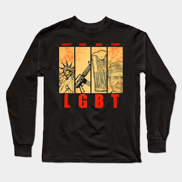 Funny LGBT Trump Long Sleeve T-Shirt by Mila46